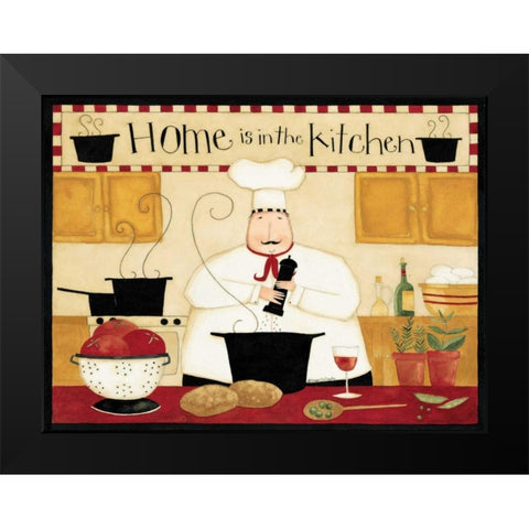 Home Kitchen Black Modern Wood Framed Art Print by DiPaolo, Dan