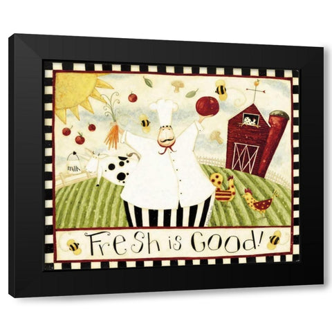 Fresh Goods Black Modern Wood Framed Art Print with Double Matting by DiPaolo, Dan