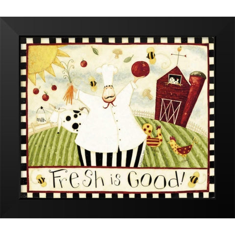 Fresh Goods Black Modern Wood Framed Art Print by DiPaolo, Dan