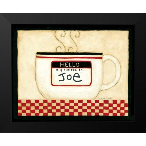 Name Black Modern Wood Framed Art Print by DiPaolo, Dan