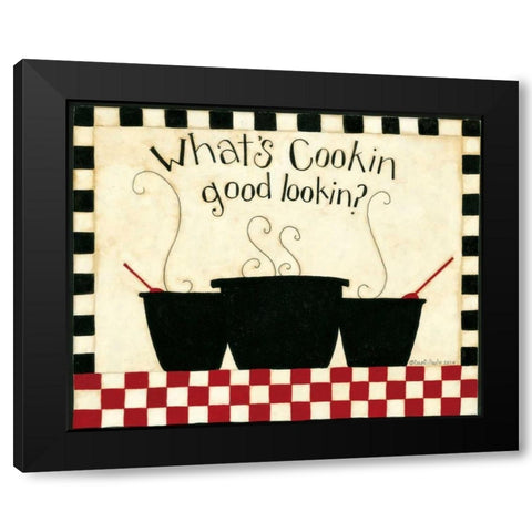 Whats Cooking Black Modern Wood Framed Art Print by DiPaolo, Dan