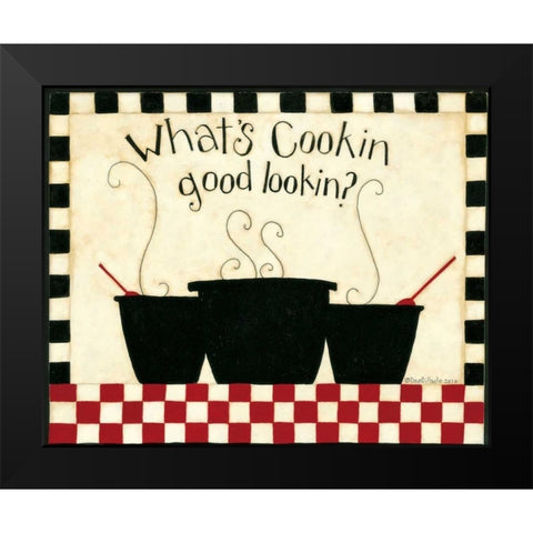 Whats Cooking Black Modern Wood Framed Art Print by DiPaolo, Dan