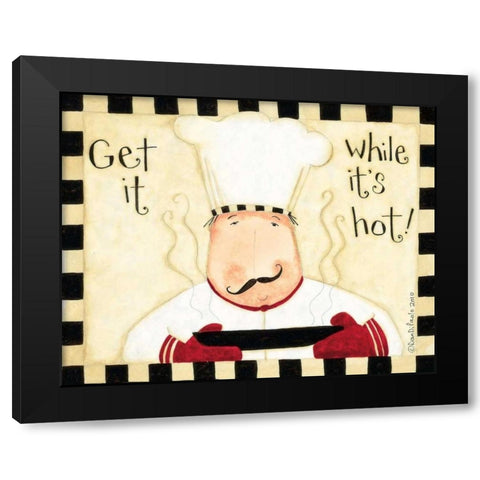 Get It While Its Hot Black Modern Wood Framed Art Print with Double Matting by DiPaolo, Dan