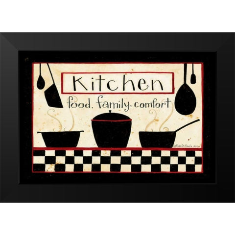 Kitchen Black Modern Wood Framed Art Print by DiPaolo, Dan