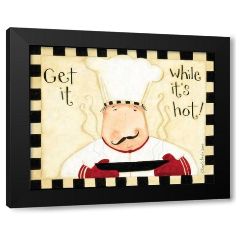 Get It While Its Hot Black Modern Wood Framed Art Print by DiPaolo, Dan