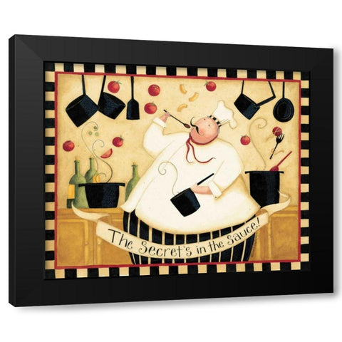 Secret Sauce Black Modern Wood Framed Art Print with Double Matting by DiPaolo, Dan