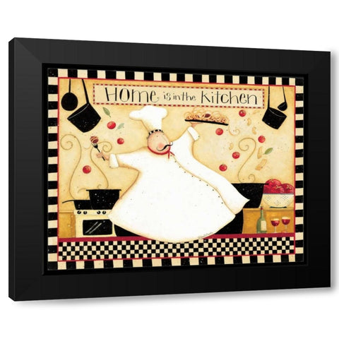 Home Black Modern Wood Framed Art Print by DiPaolo, Dan