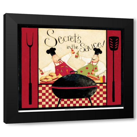 Sauce Black Modern Wood Framed Art Print with Double Matting by DiPaolo, Dan