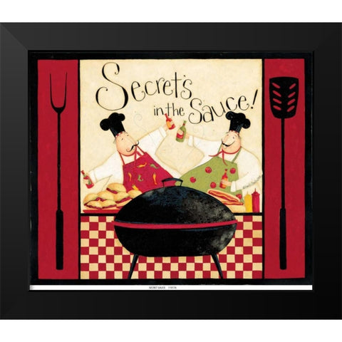 Sauce Black Modern Wood Framed Art Print by DiPaolo, Dan