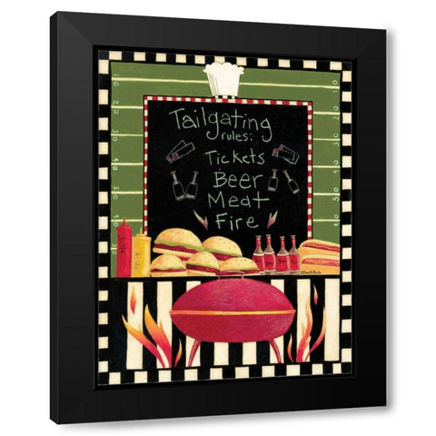 Tailgating Black Modern Wood Framed Art Print by DiPaolo, Dan