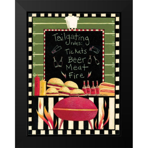 Tailgating Black Modern Wood Framed Art Print by DiPaolo, Dan