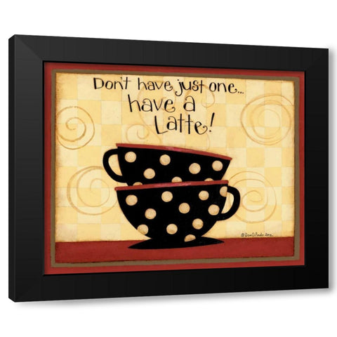 Latte Black Modern Wood Framed Art Print with Double Matting by DiPaolo, Dan