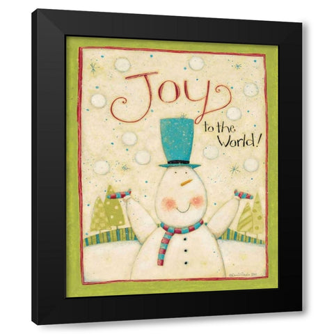 Joy 1 Black Modern Wood Framed Art Print with Double Matting by DiPaolo, Dan