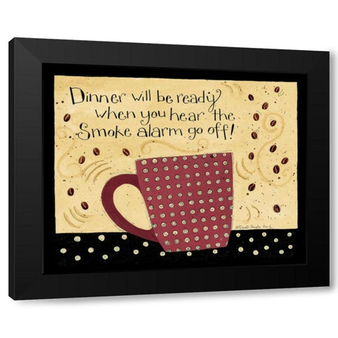 Smoke Alarm Black Modern Wood Framed Art Print with Double Matting by DiPaolo, Dan