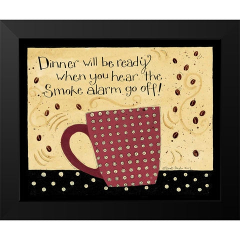 Smoke Alarm Black Modern Wood Framed Art Print by DiPaolo, Dan