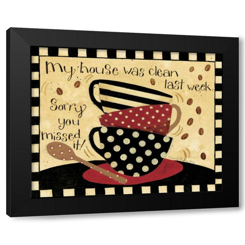 Clean House Black Modern Wood Framed Art Print with Double Matting by DiPaolo, Dan