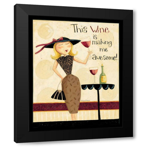 The Wine Black Modern Wood Framed Art Print with Double Matting by DiPaolo, Dan