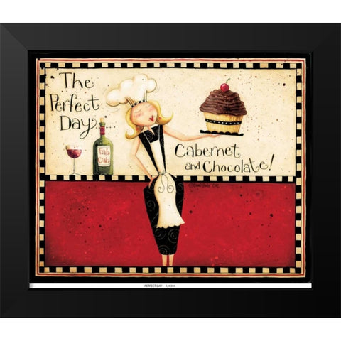 Perfect Day Black Modern Wood Framed Art Print by DiPaolo, Dan