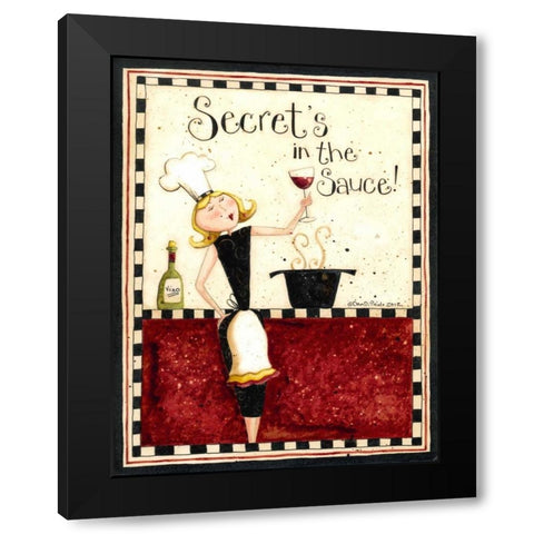 Cooking Black Modern Wood Framed Art Print by DiPaolo, Dan