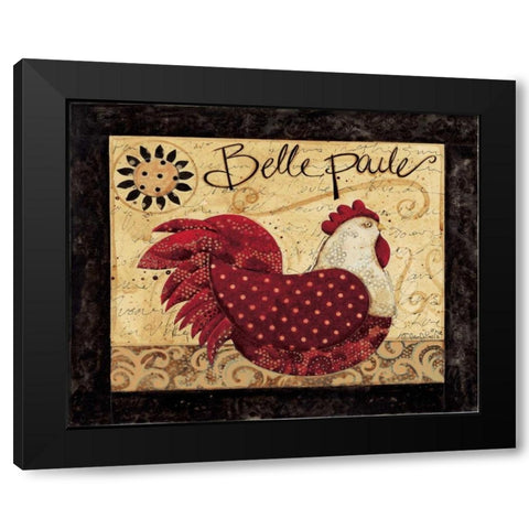 BellePoulet Black Modern Wood Framed Art Print by DiPaolo, Dan