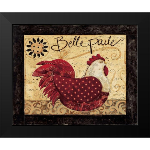 BellePoulet Black Modern Wood Framed Art Print by DiPaolo, Dan