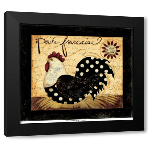 Poulet France Black Modern Wood Framed Art Print with Double Matting by DiPaolo, Dan