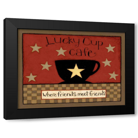 Luck Black Modern Wood Framed Art Print with Double Matting by DiPaolo, Dan