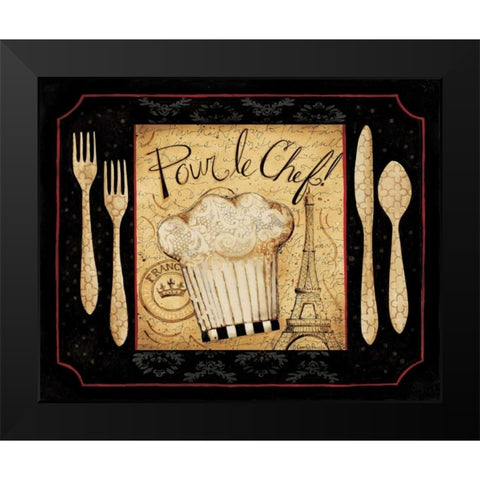 Pour Black Modern Wood Framed Art Print by DiPaolo, Dan