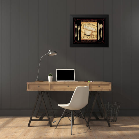 Italiano Black Modern Wood Framed Art Print by DiPaolo, Dan