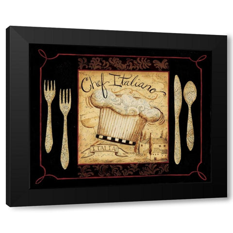 Italiano Black Modern Wood Framed Art Print by DiPaolo, Dan