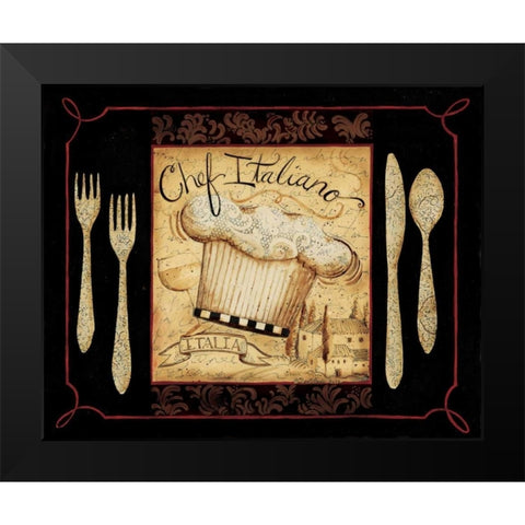 Italiano Black Modern Wood Framed Art Print by DiPaolo, Dan