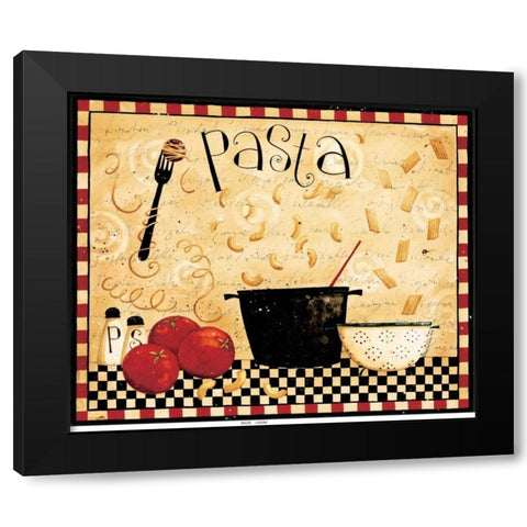 Pasta Black Modern Wood Framed Art Print with Double Matting by DiPaolo, Dan