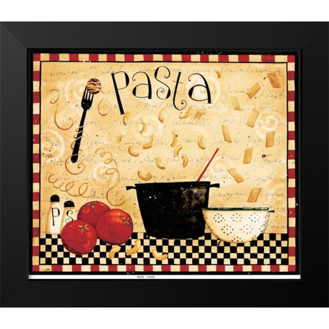 Pasta Black Modern Wood Framed Art Print by DiPaolo, Dan