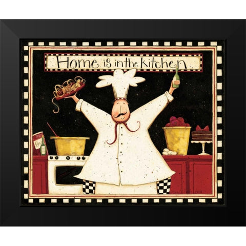 Kitchen Black Modern Wood Framed Art Print by DiPaolo, Dan