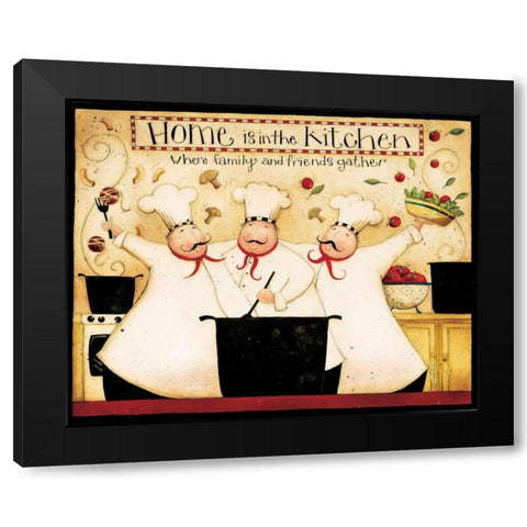 Home Cooking Black Modern Wood Framed Art Print with Double Matting by DiPaolo, Dan