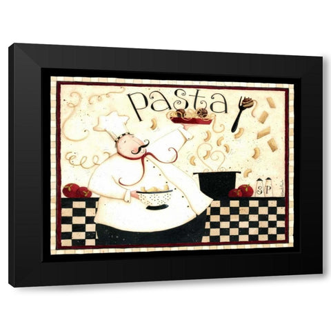 Chefs Pasta Black Modern Wood Framed Art Print with Double Matting by DiPaolo, Dan