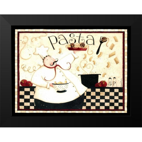 Chefs Pasta Black Modern Wood Framed Art Print by DiPaolo, Dan