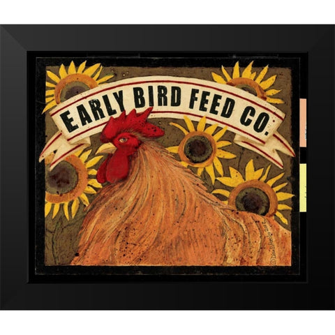Early Bird Feed Co. Black Modern Wood Framed Art Print by DiPaolo, Dan