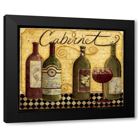 Cabernet Black Modern Wood Framed Art Print with Double Matting by DiPaolo, Dan