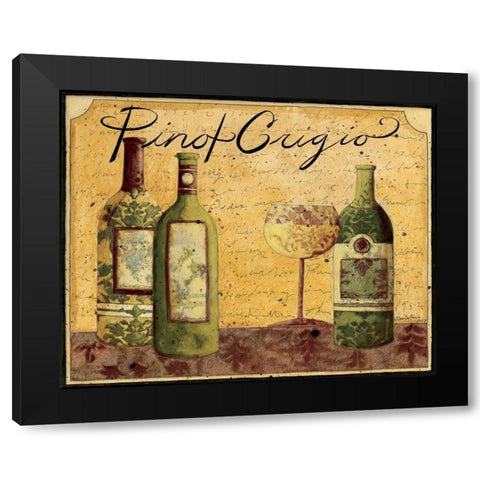 Pinot Grigio Black Modern Wood Framed Art Print by DiPaolo, Dan