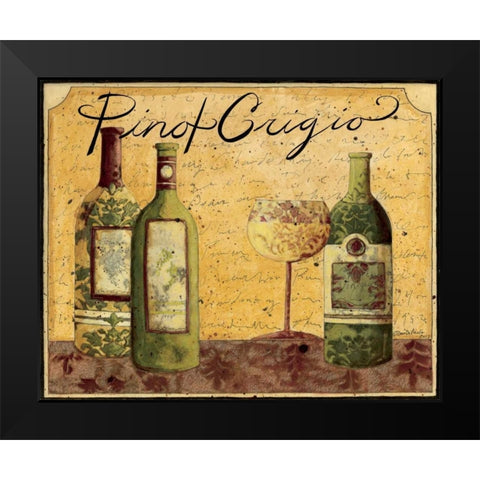 Pinot Grigio Black Modern Wood Framed Art Print by DiPaolo, Dan