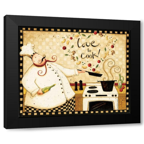 Meal Black Modern Wood Framed Art Print with Double Matting by DiPaolo, Dan