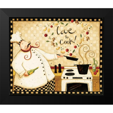 Meal Black Modern Wood Framed Art Print by DiPaolo, Dan