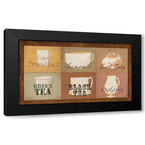Tea Time 2 Black Modern Wood Framed Art Print with Double Matting by DiPaolo, Dan