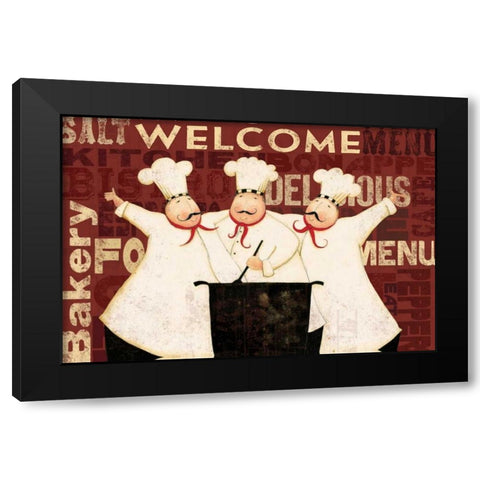 Chef Rug Black Modern Wood Framed Art Print with Double Matting by DiPaolo, Dan