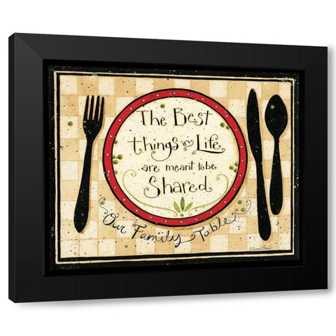 The Best Things In Life Black Modern Wood Framed Art Print with Double Matting by DiPaolo, Dan