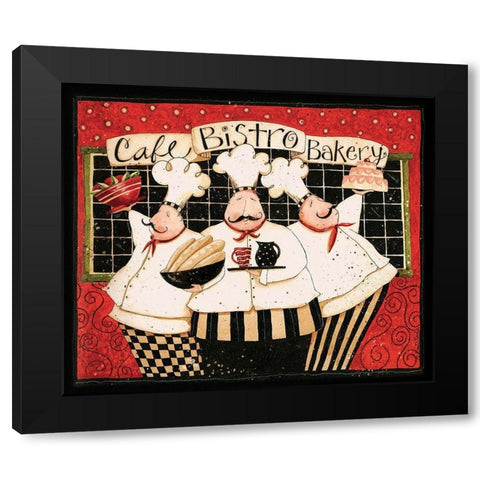 Cafe Bistro Bakery Black Modern Wood Framed Art Print with Double Matting by DiPaolo, Dan