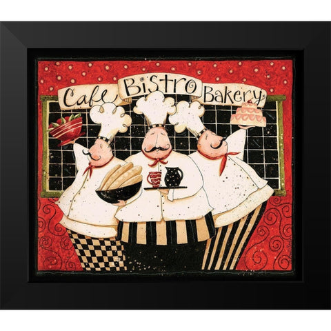 Cafe Bistro Bakery Black Modern Wood Framed Art Print by DiPaolo, Dan