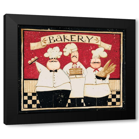 Bakery Black Modern Wood Framed Art Print with Double Matting by DiPaolo, Dan