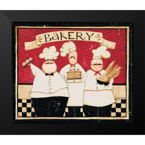 Bakery Black Modern Wood Framed Art Print by DiPaolo, Dan